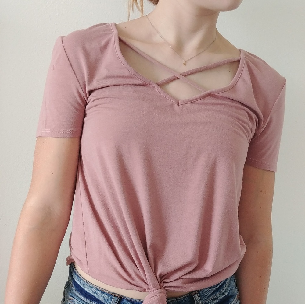 Pink blouse
